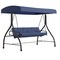 Flash Furniture Navy 3-Seater Convertible Canopy Patio Swing/Bed TLH-007-NV-GG - alternate 7